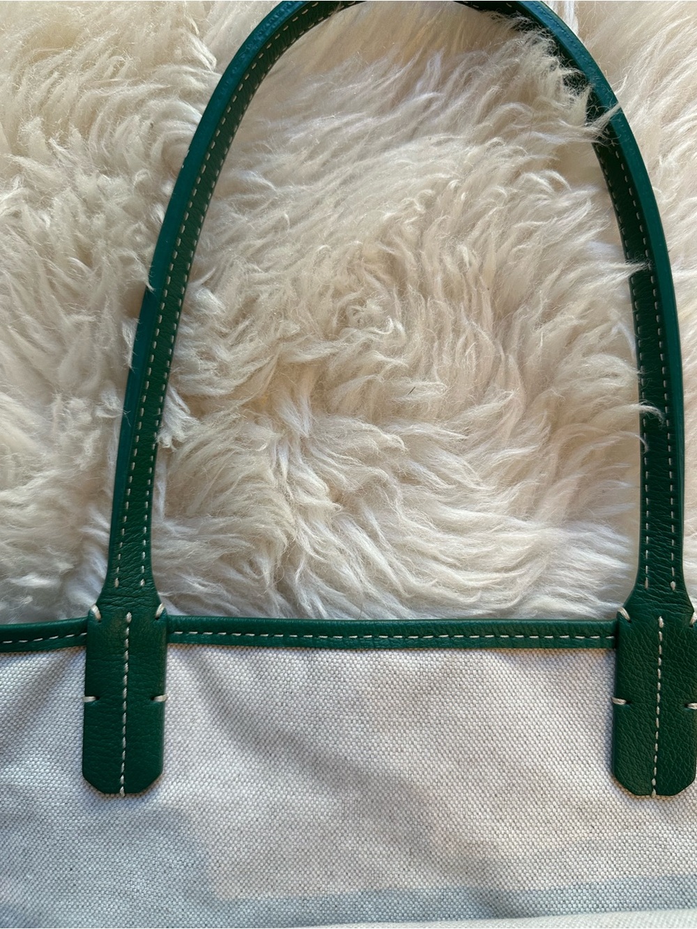 Goyard Green Large St. Louis Tote Bag Goyardine - Picture 6 of 12